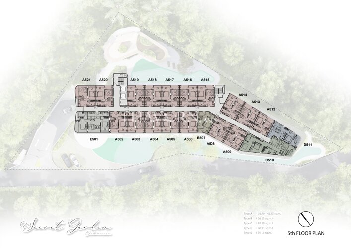 Floor plans The Secret Garden Condominium 4