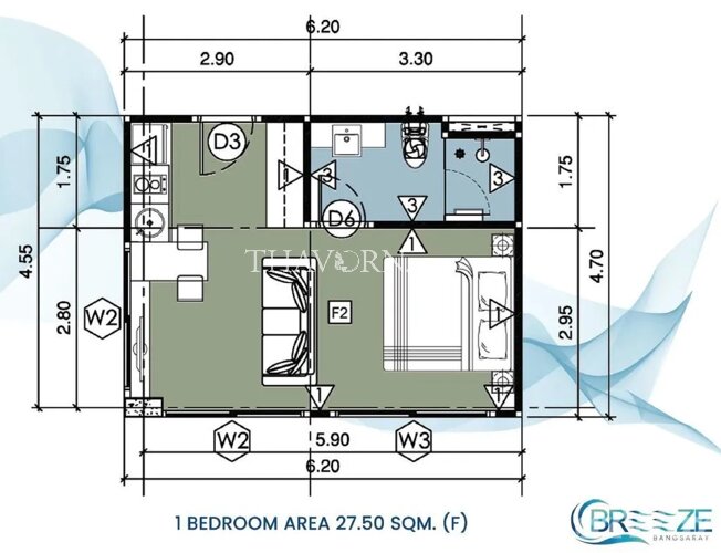 Layout #7 The Breeze  Condominium