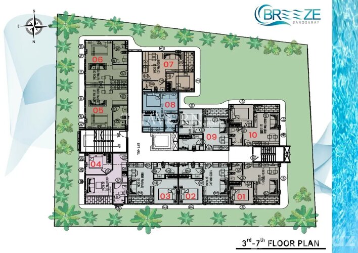 Floor plans The Breeze  Condominium 1