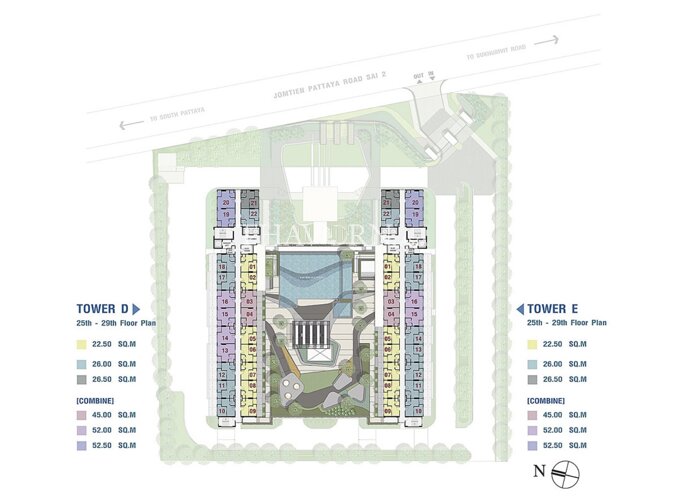 Floor plans Lumpini Seaview Jomtien 5