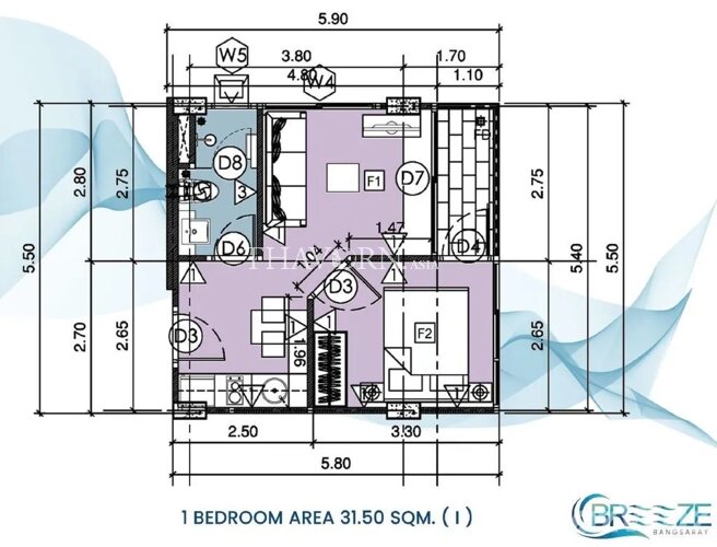 Layout #10 The Breeze  Condominium