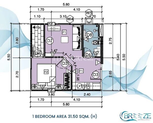 Layout #9 The Breeze  Condominium