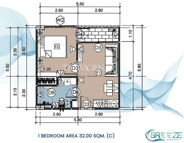 Layout #5 The Breeze  Condominium