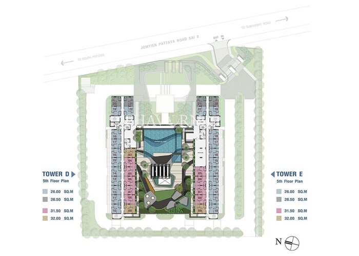 Floor plans Lumpini Seaview Jomtien 2