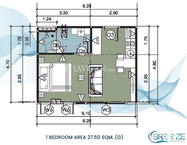 Layout #8 The Breeze  Condominium