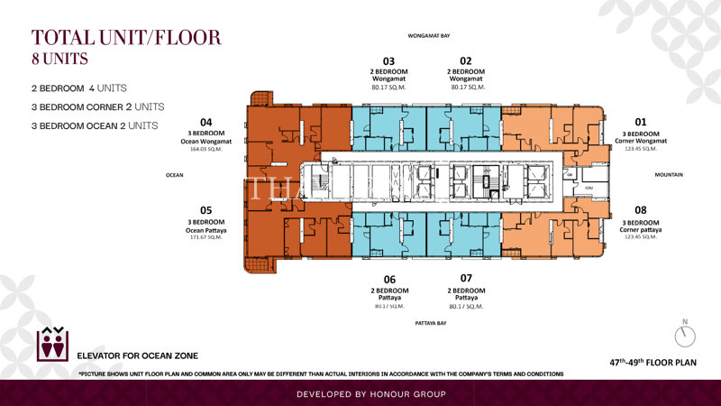 Floor plans Once Wongamat 14