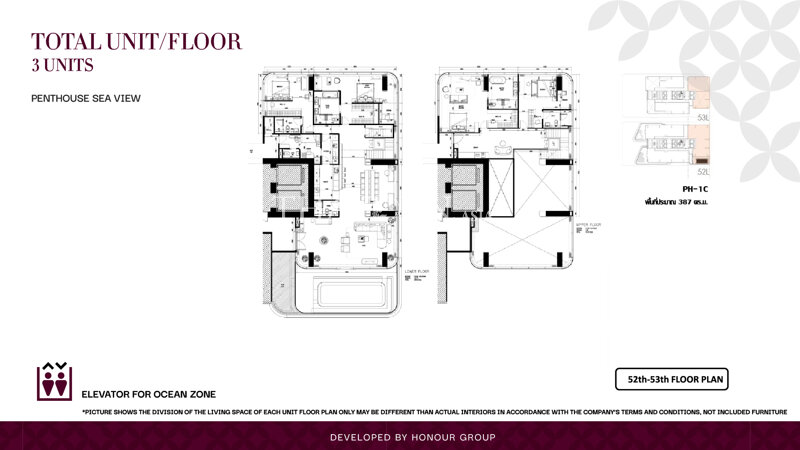 Floor plans Once Wongamat 9