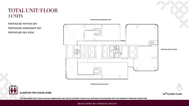 Floor plans Once Wongamat 15