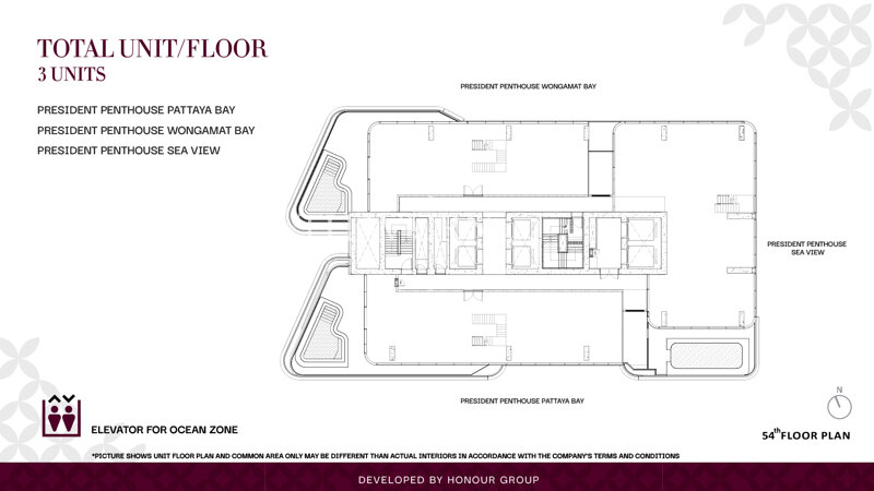 Floor plans Once Wongamat 16