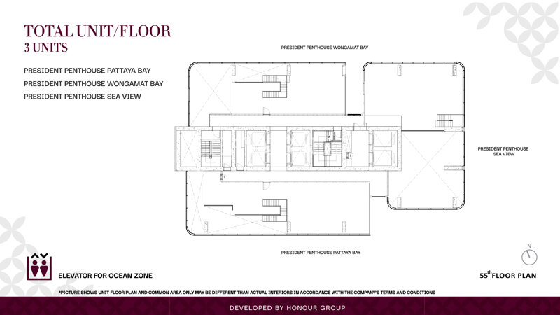 Floor plans Once Wongamat 17