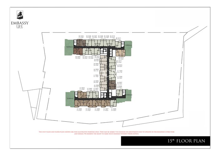 Floor plans Embassy Life 15