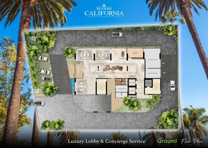 Планы этажей ЖК The Riviera California 1