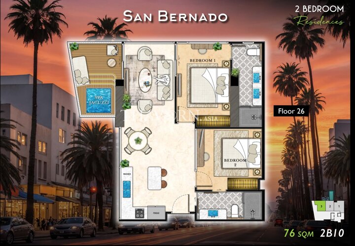 Планировка #14 ЖК The Riviera California