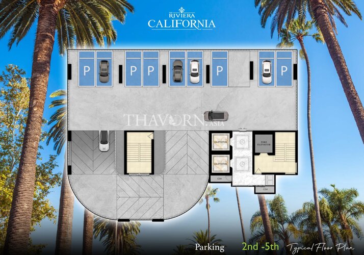 Планы этажей ЖК The Riviera California 2