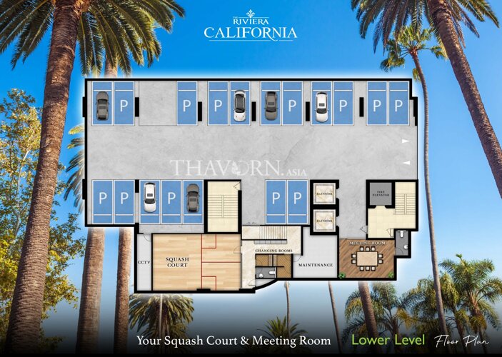 Планы этажей ЖК The Riviera California 0