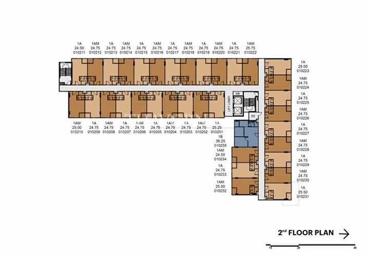 Планы этажей ЖК Vay Phothisarn 2 1