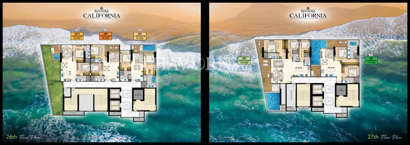 Планы этажей ЖК The Riviera California 11