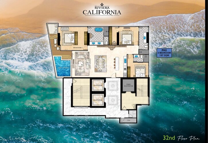 Планы этажей ЖК The Riviera California 14