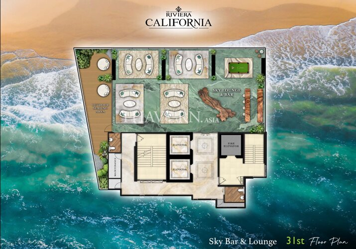 Планы этажей ЖК The Riviera California 13