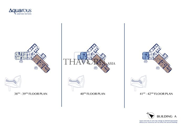 Floor plans Aquarous Jomtien Pattaya 11