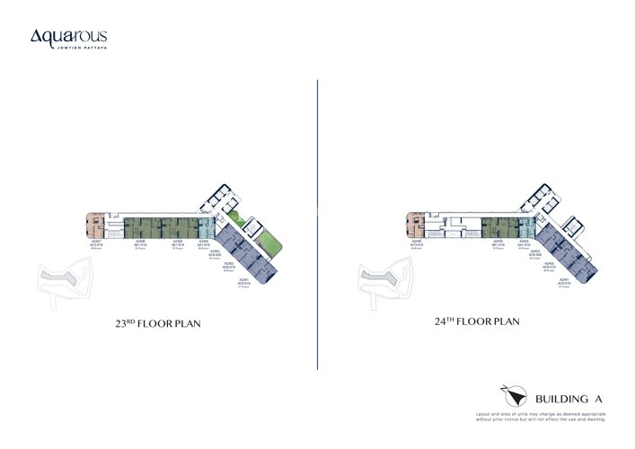 Floor plans Aquarous Jomtien Pattaya 6