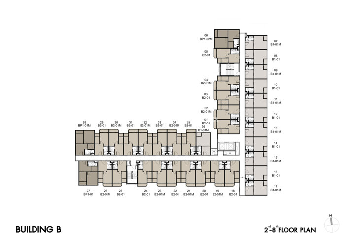 Floor plans โซ ออริจิ้น พัทยา คอนโด 3