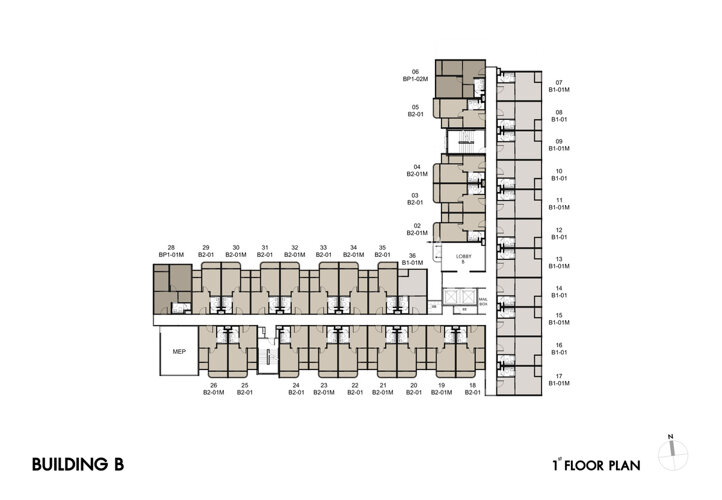 Floor plans โซ ออริจิ้น พัทยา คอนโด 2