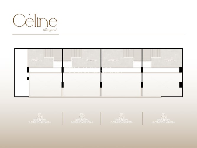 Floor plans Celine Wongamat 公寓 2
