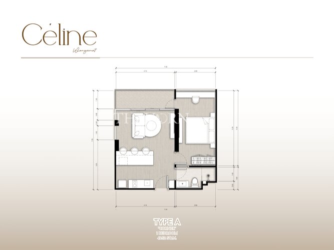 户型图 #1 Celine Wongamat 公寓