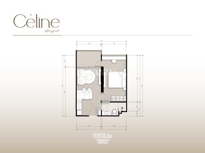 户型图 #3 Celine Wongamat 公寓