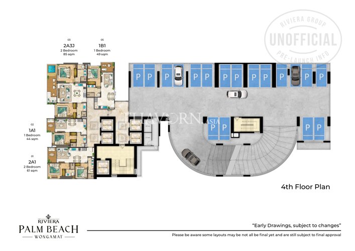 Floor plans The Riviera Palm Beach 公寓 8