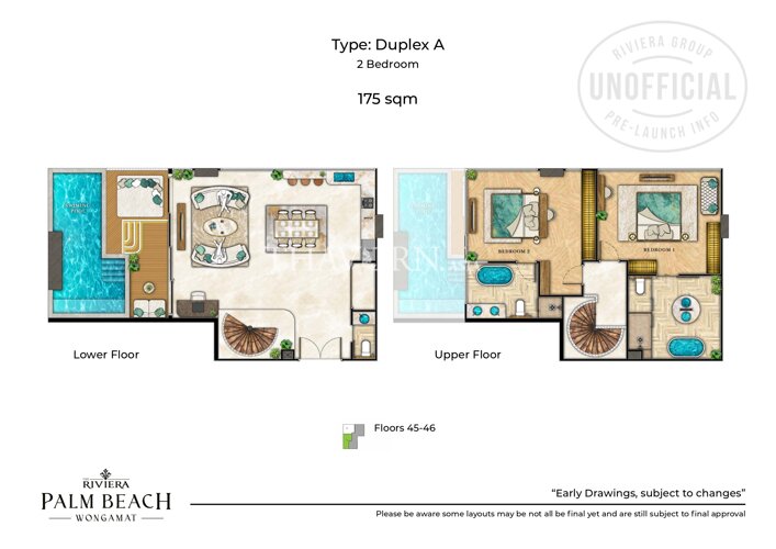 户型图 #20 The Riviera Palm Beach 公寓