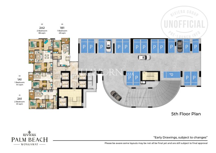 Floor plans The Riviera Palm Beach 公寓 9