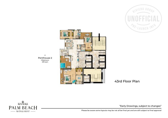 Floor plans The Riviera Palm Beach 公寓 38