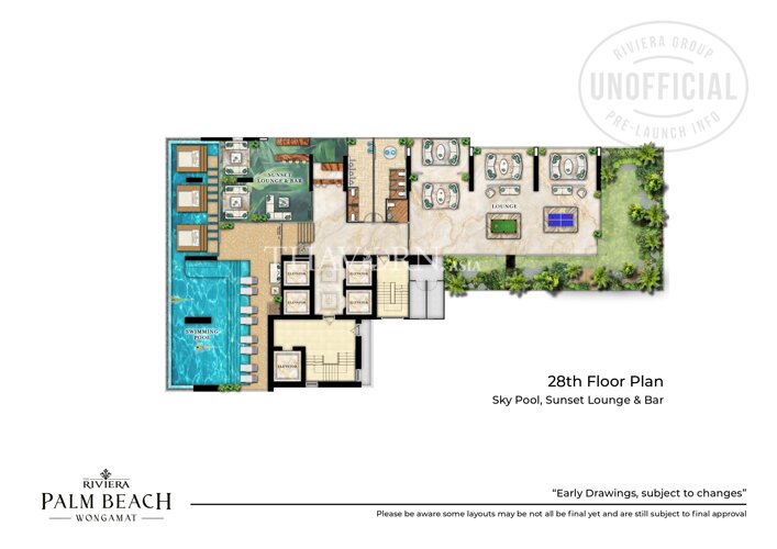 Floor plans The Riviera Palm Beach 公寓 24