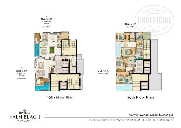 Floor plans The Riviera Palm Beach 公寓 40