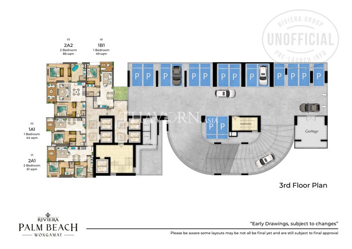 Floor plans The Riviera Palm Beach 公寓 7