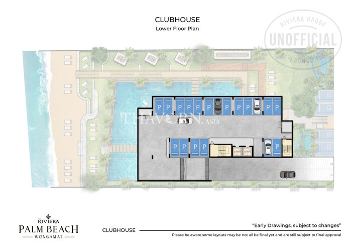 Floor plans The Riviera Palm Beach 公寓 1