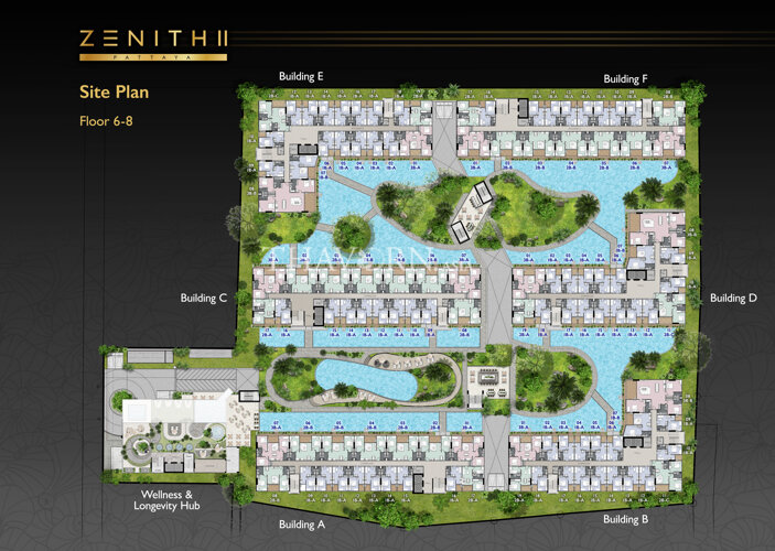 Floor plans Zenith Pattaya 2 公寓 12