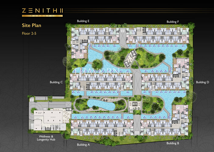 Floor plans Zenith Pattaya 2 公寓 11