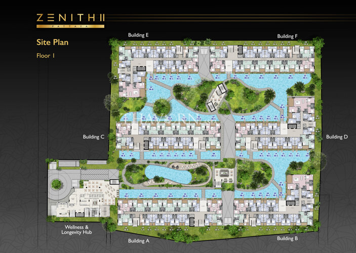 Floor plans Zenith Pattaya 2 公寓 10