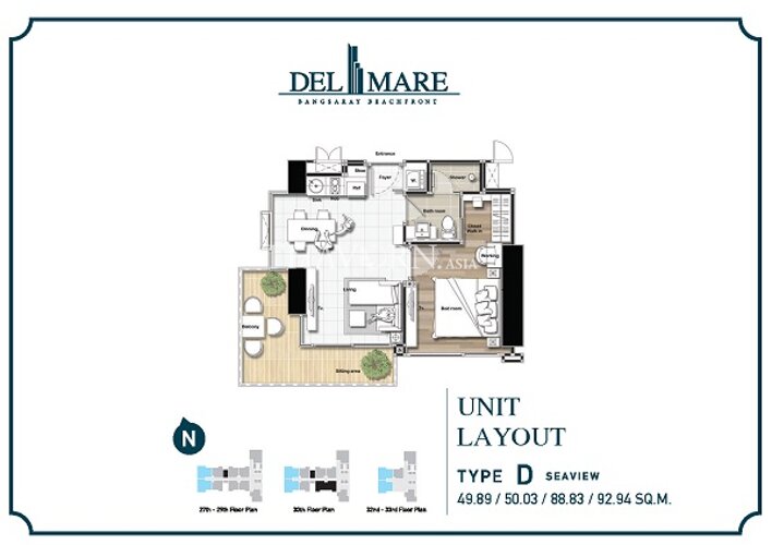 户型图 #4 Del Mare 公寓