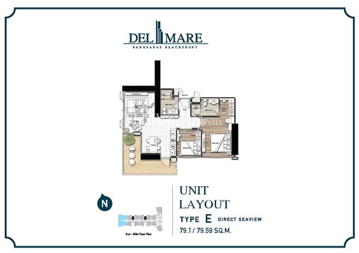 户型图 #6 Del Mare 公寓