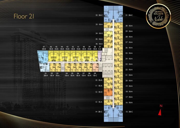 Floor plans Grand Solaire Noble 8