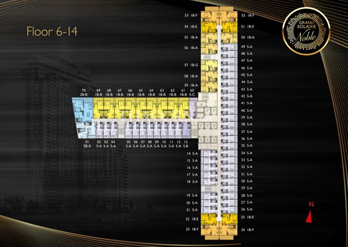Floor plans Grand Solaire Noble 6