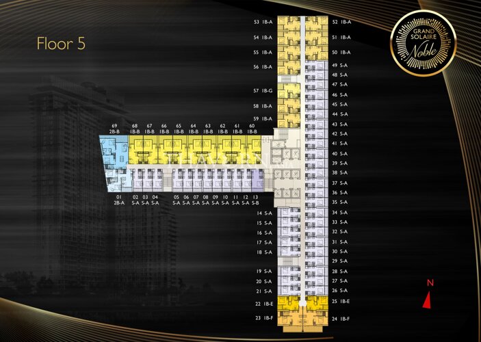 Floor plans Grand Solaire Noble 5