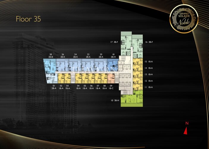 Floor plans Grand Solaire Noble 18