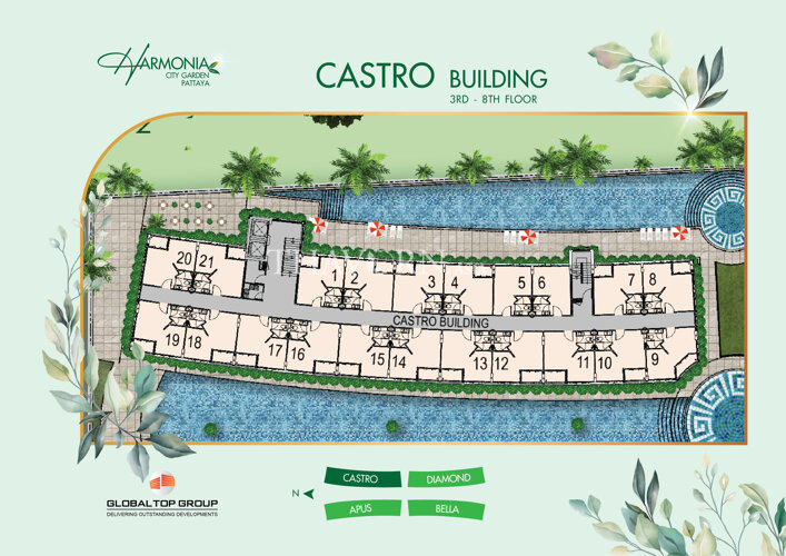 Floor plans Harmonia City Garden 5