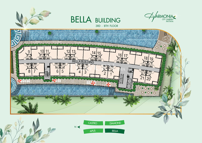 Floor plans Harmonia City Garden 8