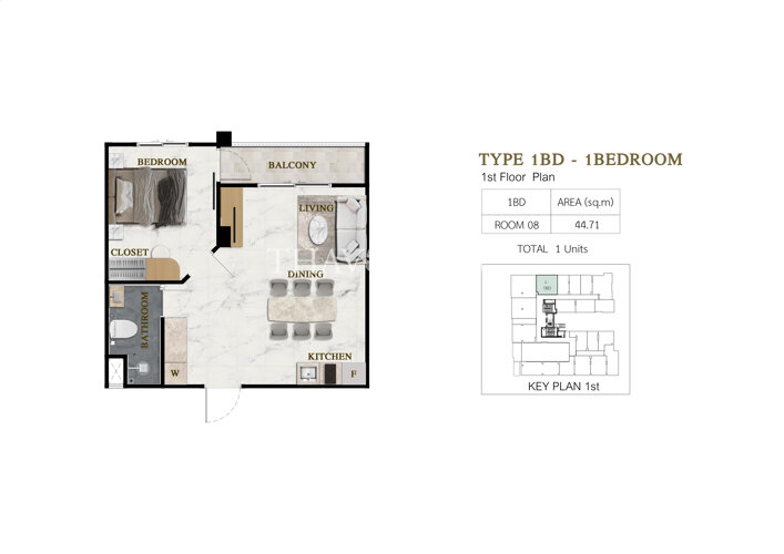 1 Bedroom-BD
